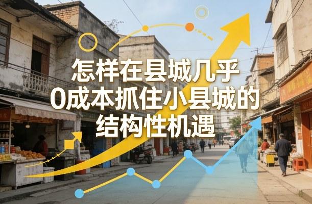 付费文章:怎样在县城几乎0成本抓住小县城的结构性机遇-三零资源