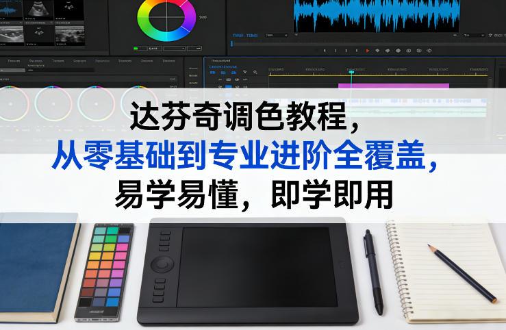 达芬奇调色教程,从零基础到专业进阶全覆盖,易学易懂,即学即用-三零资源