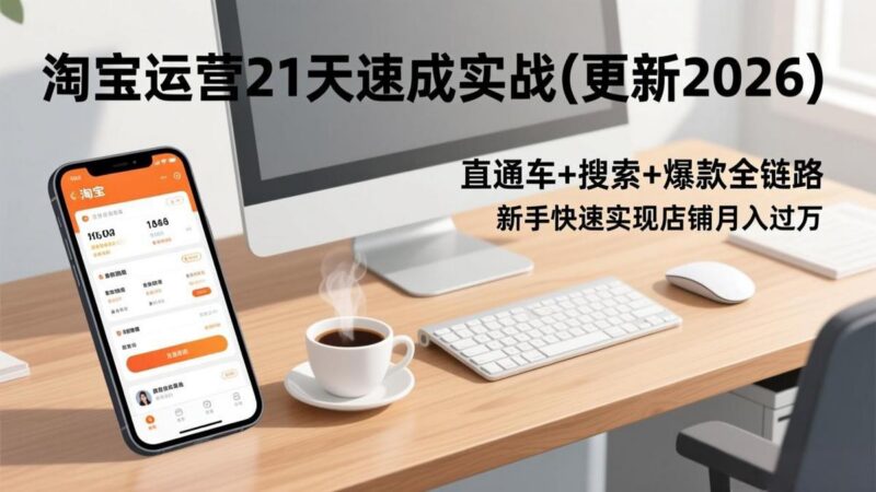 淘宝运营21天速成实战(更新2026-三零资源