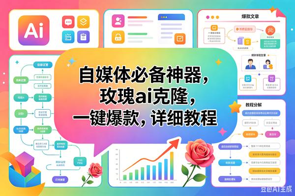 玫瑰克隆工具,一键ai神器,爆款工具,自媒体必备,60多个功能,详细教程-三零资源