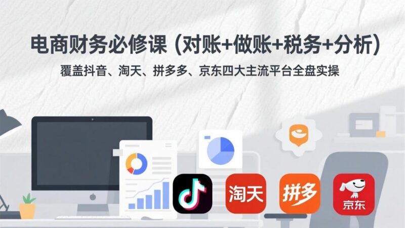 电商财务必修课(对账+做账+税务+分析
