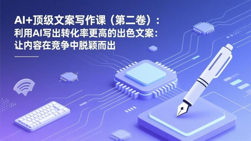 AI+顶级文案写作课(第二卷-三零资源