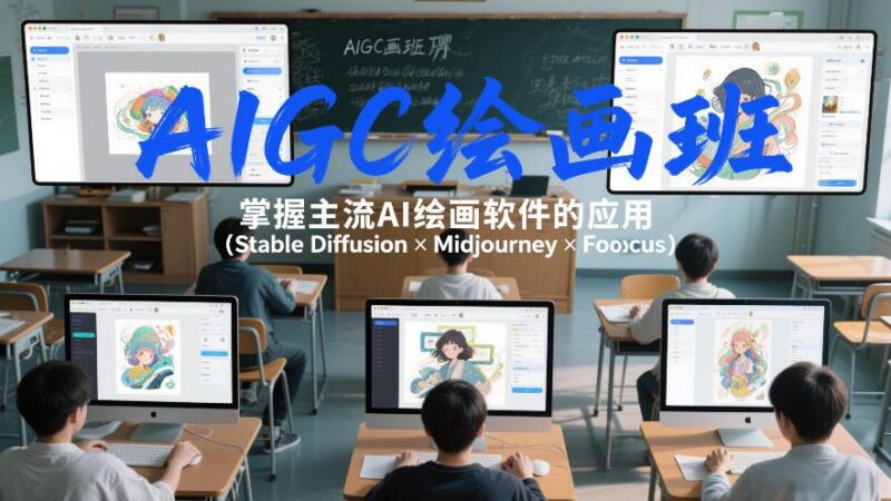 AIGC绘画班,掌握主流Ai绘画软件的应用(Stable Diffusion x Midjourney x Fooocus)-三零资源