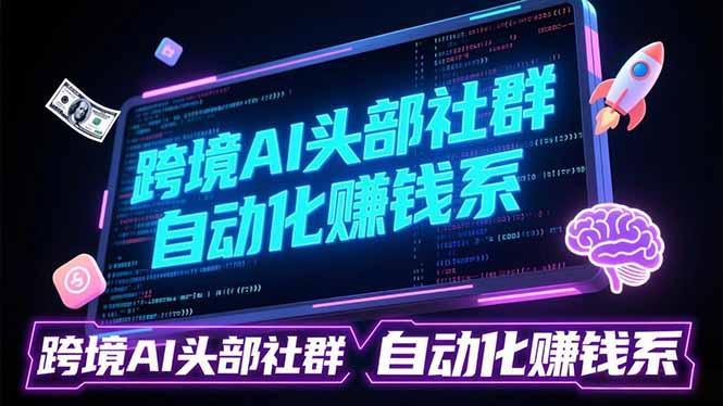 跨境AI头部社群前沿精选：聚焦可落地的AI实战经验，快速构建你的自动化赚钱系