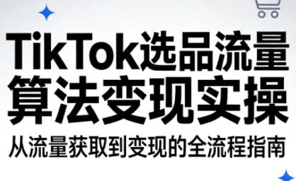 TikTok选品流量算法变现实操-三零资源