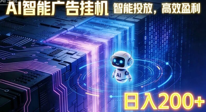 ai智能广告挂机项目,合规挂载广告即可赚取收益,单日收益可达400~500+-三零资源