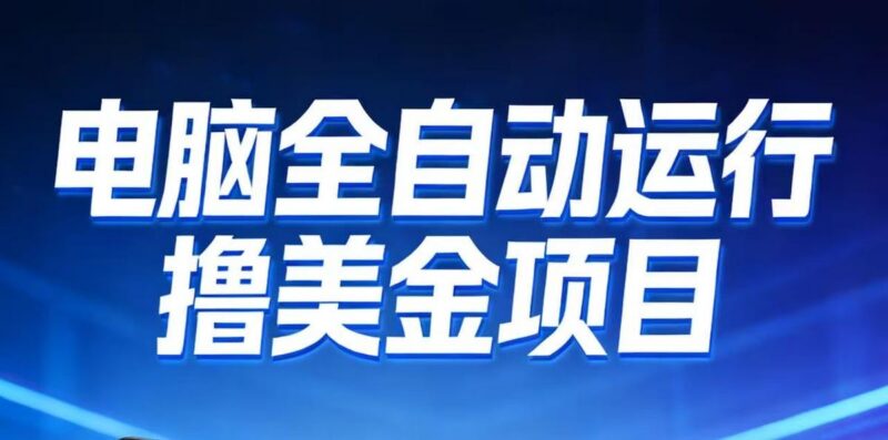 2026年电脑全自动赚美金项目,单电脑日收益700+-三零资源