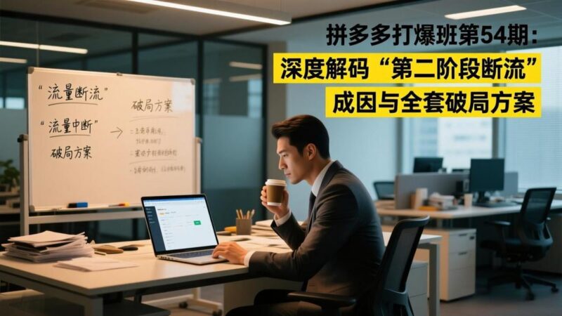 拼多多打爆班第54期:深度解码“第二阶段断流”成因与全套破局方案-三零资源