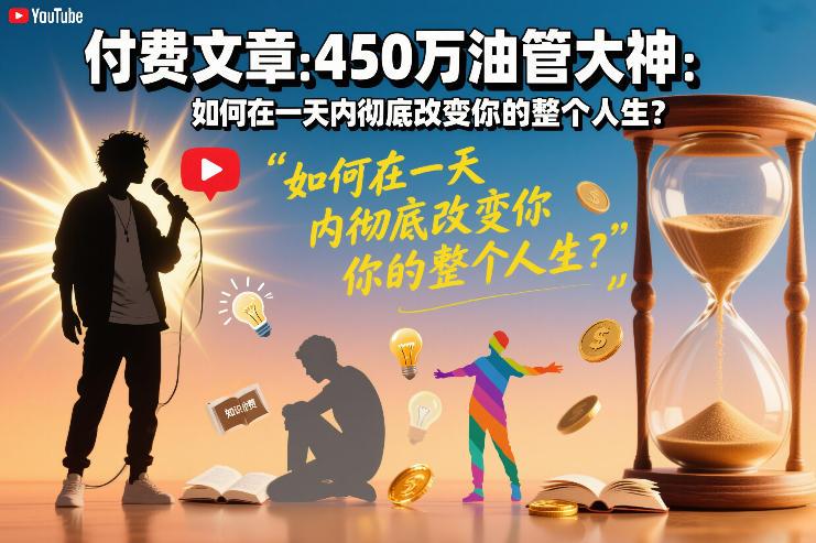 付费文章：450万油管大神：如何在一天内彻底改变你的整个人生？-三零资源