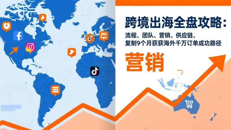 跨境出海全盘攻略:流程,团队,营销,供应链,复制9个月斩获海外千万订单成功路径-三零资源
