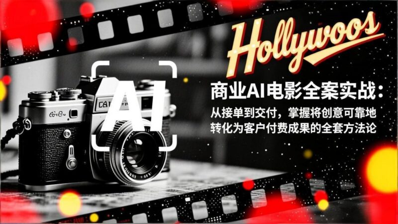 商业AI电影全案实战:从接单到交付,掌握将创意可靠地转化为客户付费成果的全套方法论-三零资源