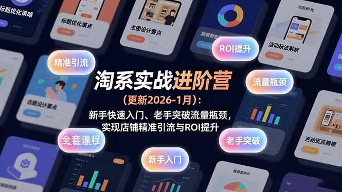 淘系实战进阶营(更新2026-1月