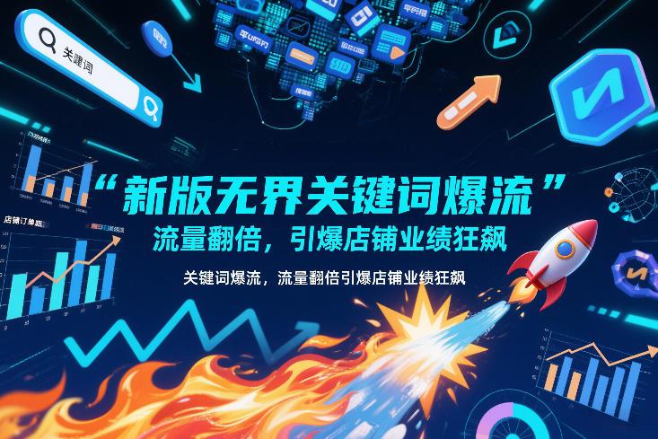新版无界关键词爆流,流量翻倍,引爆店铺业绩狂飙-三零资源