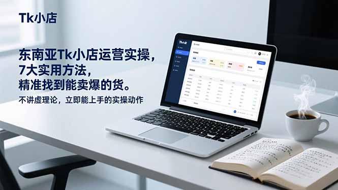 东南亚Tk小店运营实操，7大实用方法，精准找到能卖爆的货。不讲虚理论，立即能上手的实操动作-三零资源