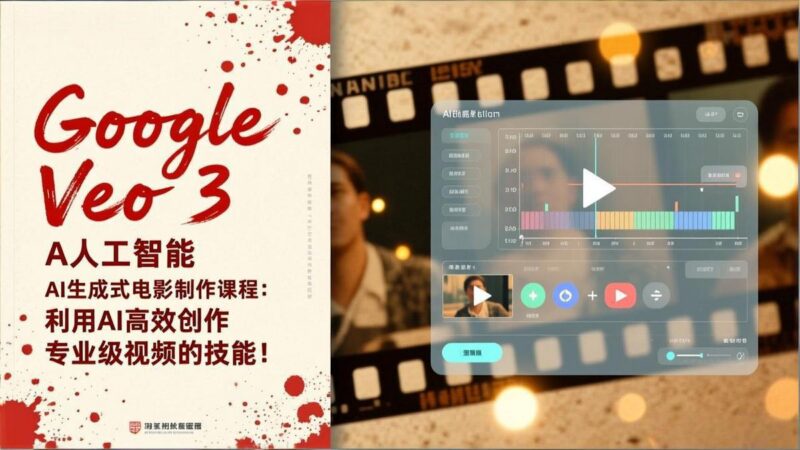 Google Veo 3人工智能AI生成式电影制作课程：利用AI高效创作专业级视频的技能！