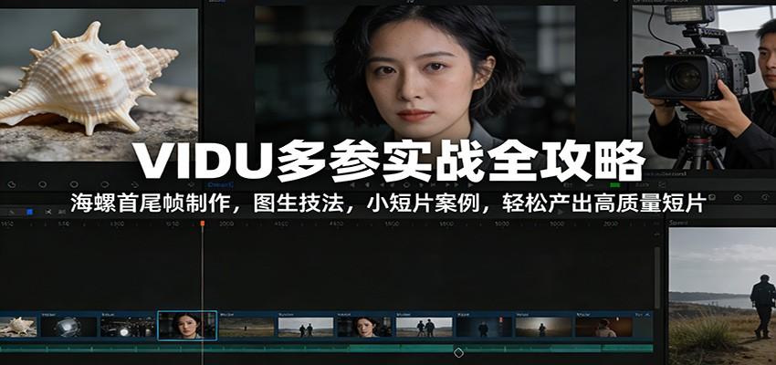 VIDU多参实战全攻略：海螺首尾帧制作，图生技法，小短片案例，轻松产出高质量短片