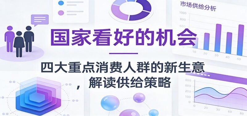 公众号付费文章：国家看好的机会，四大重点消费人群的新生意，解读供给策略