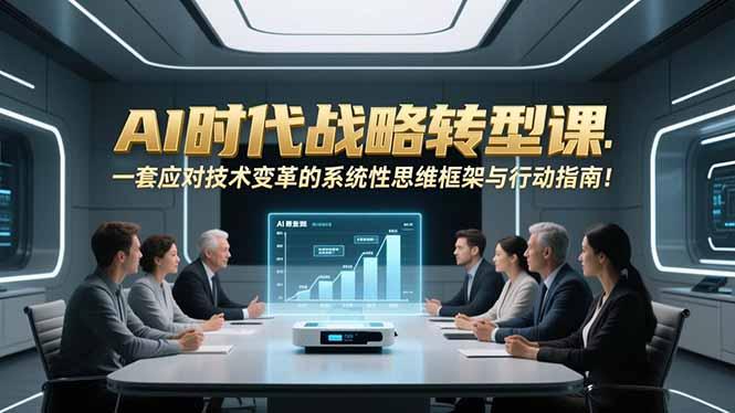 AI时代战略转型课:一套应对技术变革的系统性思维框架与行动指南!-三零资源