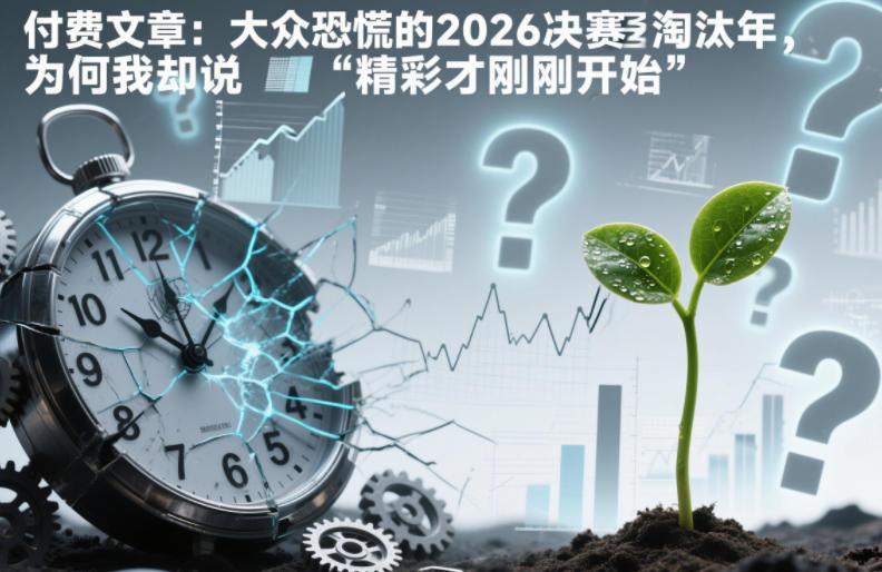 付费文章：大众恐慌的2026决赛淘汰年，为何我却说“精彩才刚刚开始”？-三零资源