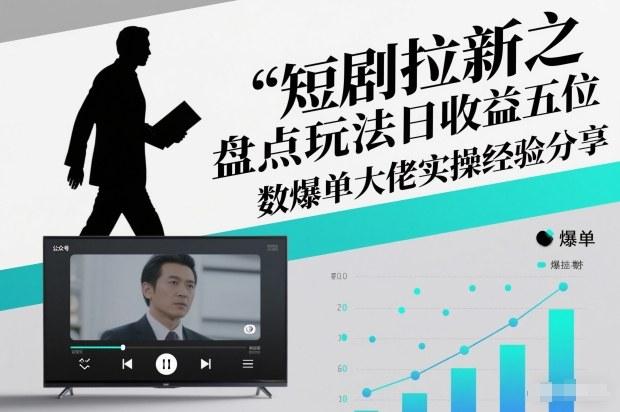 短剧拉新之盘点玩法日收益五位数爆单大佬实操经验分享-三零资源