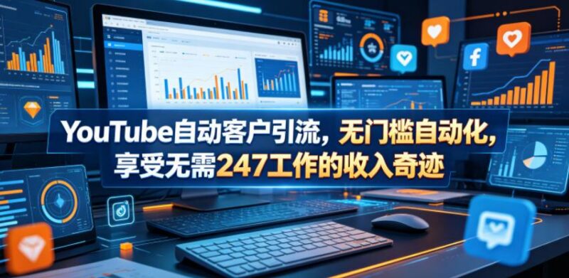 YouTube自动客户引流，无门槛自动化，享受无需247工作的收入奇迹！【原创双语字幕】-三零资源