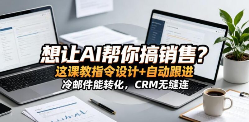 想让AI帮你搞销售?这课教指令设计+自动跟进,冷邮件能转化,CRM无缝连!【原创双语字幕】-三零资源
