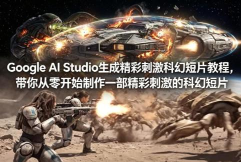 Google AI Studio生成精彩刺激科幻短片教程,带你从零开始制作一部精彩刺激的科幻短片【双语字幕】-三零资源