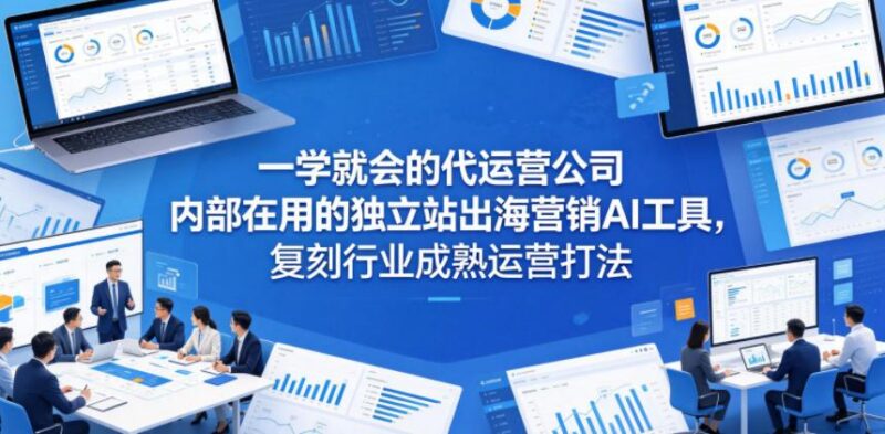 一学就会的代运营公司内部在用的独立站出海营销AI工具,复刻行业成熟运营打法-三零资源