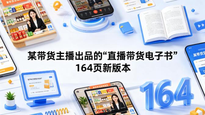 某带货主播出品的《直播带货电子书》164页新版本-三零资源
