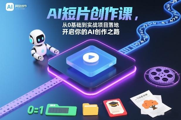AI短片创作课,从0基础到实战项目落地,开启你的AI创作之路(更新0411)-三零资源