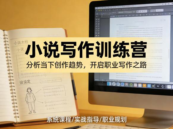 小说加写作训练营,带你分析如何在当下脱颖而出,开启你的职业创作之路-三零资源