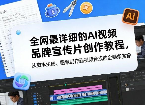 全网最详细的AI视频品牌宣传片创作教程,从脚本生成、图像制作到视频合成的全链条实操-三零资源