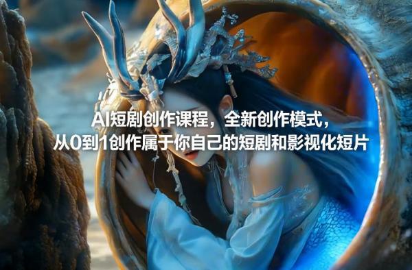 AI短剧创作课程，全新创作模式，从0到1创作属于你自己的短剧和影视化短片-三零资源