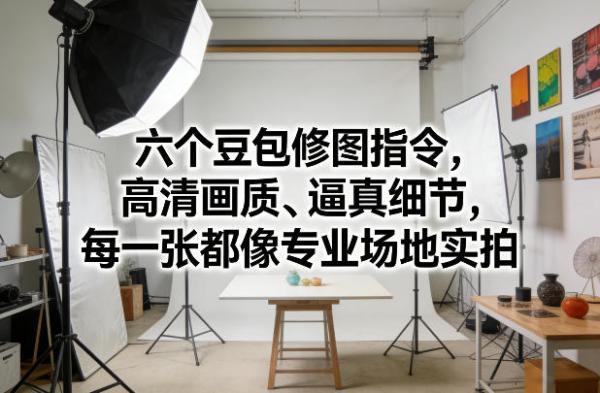 六个豆包修图指令,高清画质、逼真细节,每一张都像专业场地实拍-三零资源