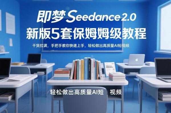 即梦Seedance2.0新版5套保姆级教程,干货拉满,手把手教你快速上手,轻松做出高质量AI短视频-三零资源