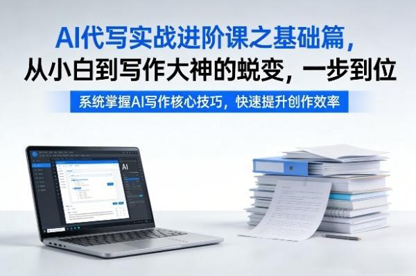 AI代写实战进阶课之基础篇,从小白到写作大神的蜕变,一步到位【揭秘】-三零资源