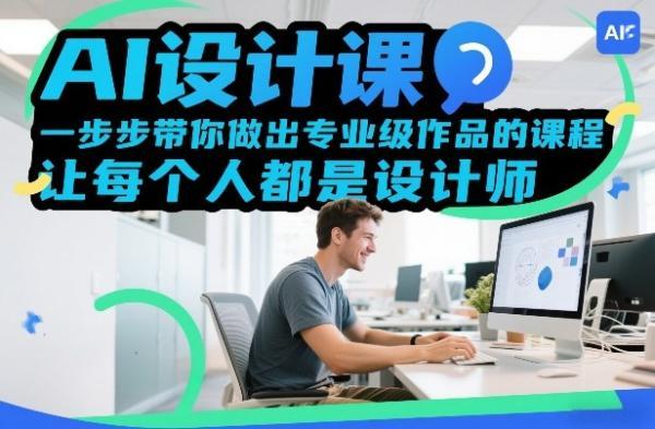 AI设计课，一步步带你做出专业级作品的课程，让每个人都是设计师-三零资源