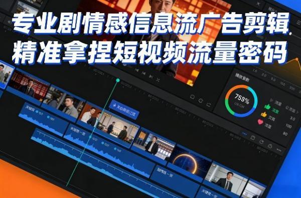 专业剧情感信息流广告剪辑,精准拿捏短视频流量密码-三零资源
