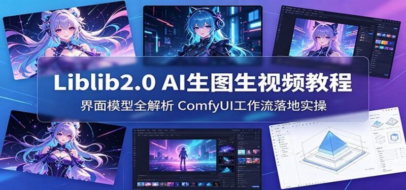 Liblib2.0 AI生图生视频教程:界面模型全解析,ComfyUI工作流落地实操-三零资源