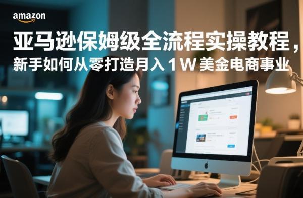 跨境电商保姆级全流程实操教程，新手如何从零打造月入1W美金电商事业-三零资源