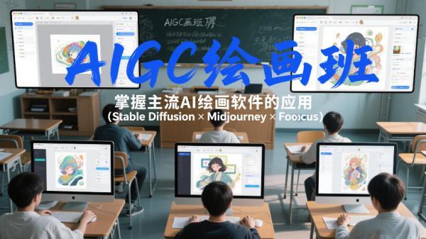 AIGC绘画班，掌握主流Ai绘画软件的应用（Stable Diffusion x Midjourney x Fooocus）-三零资源
