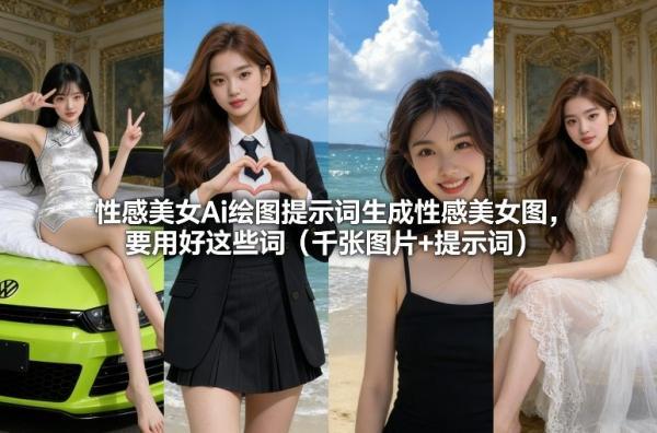 性感美女Ai绘图提示词生成性感美女图,要用好这些词(千张图片+提示词)-三零资源