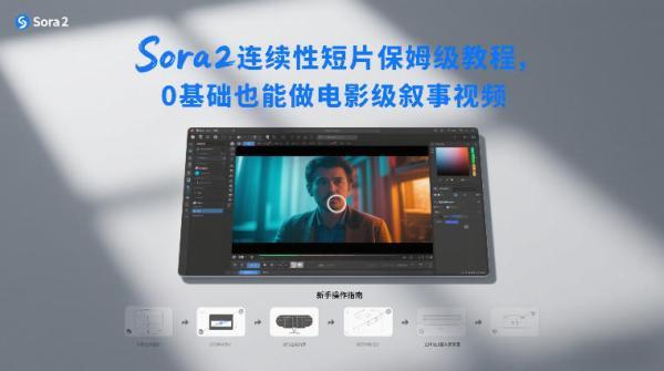 Sora2连续性短片保姆级教程，0基础也能做电影级叙事视频-三零资源