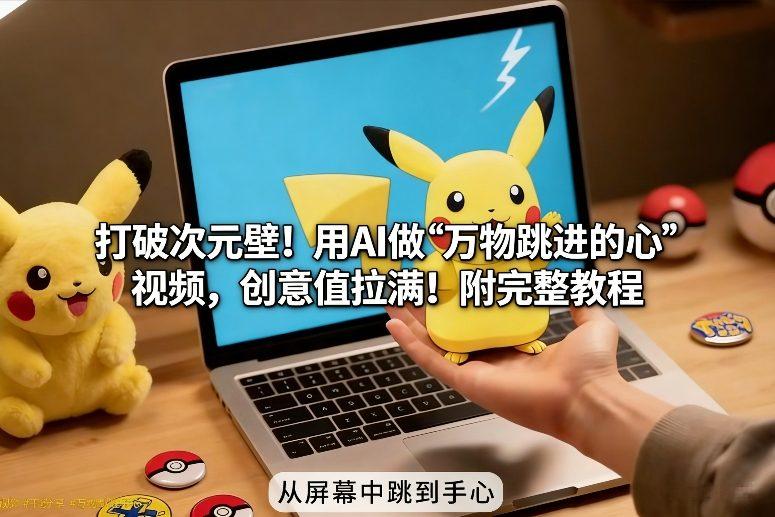 打破次元壁!用AI做【万物跳进手心】视频,创意值拉满!附完整教程-三零资源