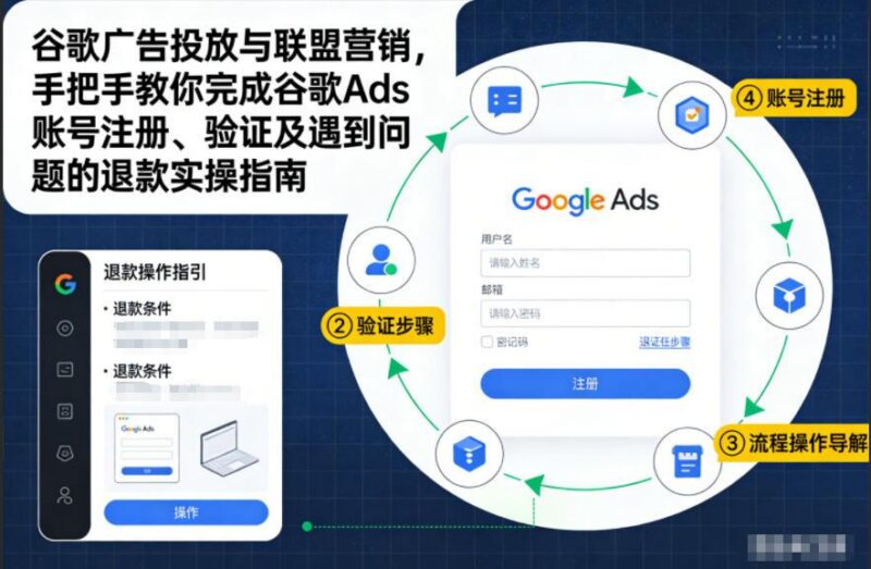 谷歌广告投放与联盟营销，手把手教你完成谷歌Ads账号注册、验证及遇到问题的退款实操指南-三零资源