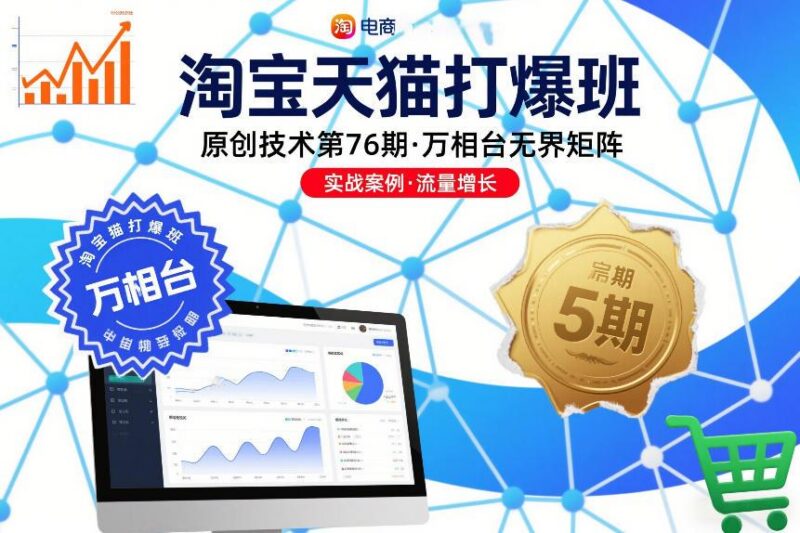 淘宝天猫打爆班原创技术第76期,万相台无界矩阵-三零资源