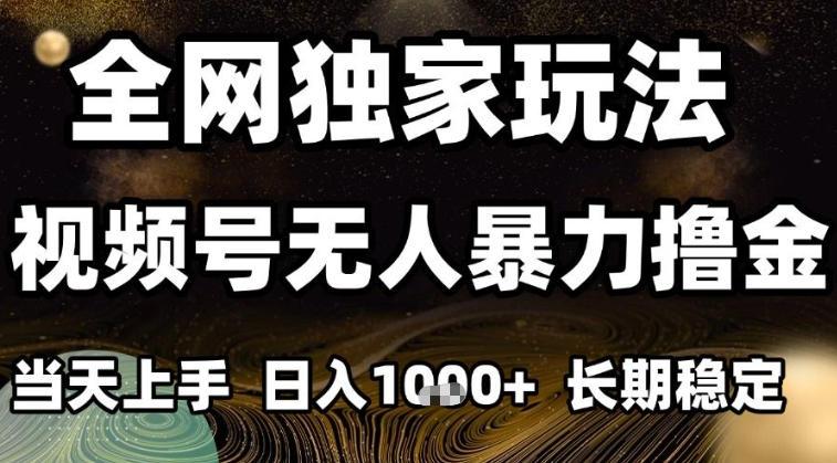 年底最新独家视频号无人直播撸礼物,小白也能轻松日入1k+,长期稳定,可批量复制【揭秘】-三零资源