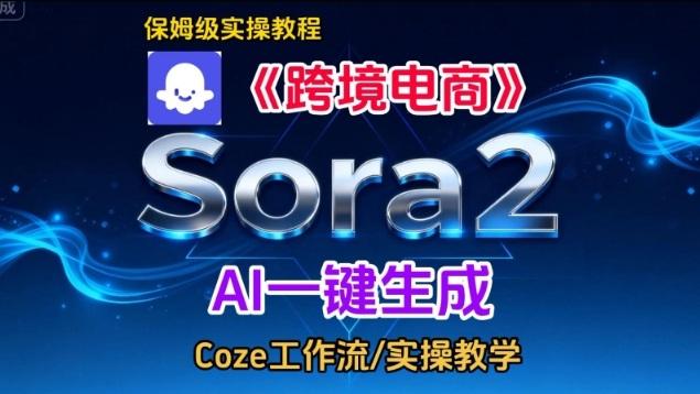 Sora2生成《跨境电商》英文短视频，实操搭建教学课，通俗易懂，包教包会-三零资源