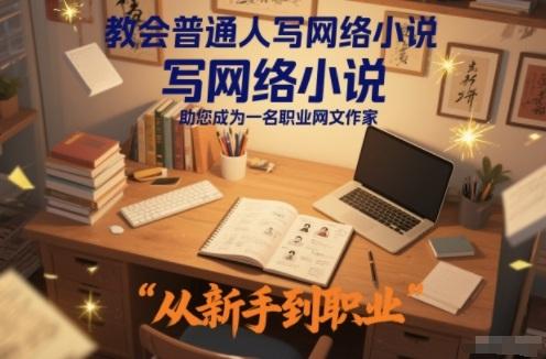 教会普通人写网络小说,助您成为一名职业网文作家-三零资源