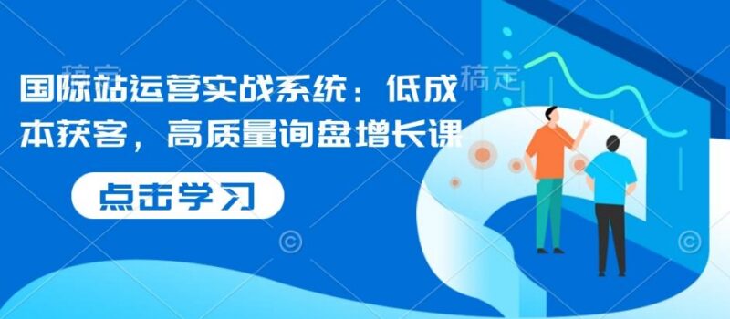 国际站运营实战系统：低成本获客，高质量询盘增长课（更新）-三零资源